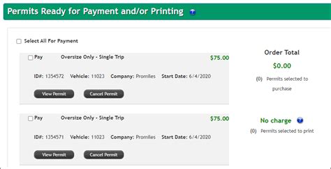 Permits Ready for Payment and/or Printing .